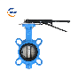  Factory OEM Industrial DN50 Pn16 Di Manual Stainless Steel Wafer Butterfly Valve