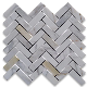 Calacatta Gold Wall Tile Marble Backsplash Herringbone Tiles Mosaic