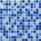  Blue Mosaic Crystal Glass Swimming Pool Mosaic Tile