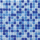 Blue Mosaic Crystal Glass Swimming Pool Mosaic Tile