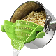  Customizable Adjustable Hands-Free Pan Strainer for Pasta Meat Vegetables Fruit