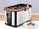  360 Degree Rotating Magic Self Cleaning Mop Free Hand Microfiber with Stainless Steel Bucket