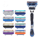  New Design of Blades with Five Blades + 1 Precision Trimmer Compatiable for Gillette Handle