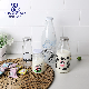  Wholesale Milk Glass Bottle 500ml 300ml 550ml Clear Round Empty Rum Spirit Gin Vodka Glass Liquor Water Bottle with Cork Cap