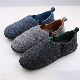 Corifei Men Autumn and Winter Cotton Slippers with Plush Thick Soled Indoor Outdoor Shoes