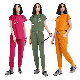 Plus Size Medical Scrubs 4 Way Stretch Nurse Uniform Nursing Jogger Set