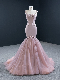 Pageant Dresses Nude Evening Dresses Mermaid Party Prom Gowns E1474