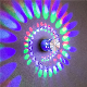 LED Spiral Hole Wall Light 16 Colors with RGB Remote Control Suitable for Hall KTV Bar Home Decoration Art Wall Lamp