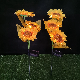  LED Solar Rechargeable Waterproof Triple Sunflower Floor Lamp Outdoor Decoration Holiday Lighting Christmas Gift Garden Light