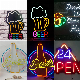  2023 New Custom Made Flex Transparent Acrylic Wedding Decoration Neon Sign