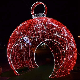 Outdoor Christmas Ornament Light 3D Giant Walk Through Ball Motif Light for Shopping Mall Decoration