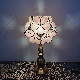 Glass Lampshade Table Lamp Flower Lampshape E27 Bedroom Vintage Table Lamp (WH-TTB-63)