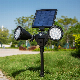  Popular Outdoor LED Color Changing Along Walkway Lamp Underground Light Waterproof RGB 2835 Solar Garden Light