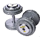  Hot Sale Cheap Price Cast Iron Dumbbell Manufacture Custom Gym Equipment Fitness Weight Lifting Power Training Baking Round Head Fixed Free Weights Dumbbell