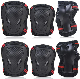  Wholesale Children Adult Protector Set Knee Elbow Wrist Pads for Skating Skateboarding Scooter