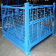  Powder Coated Warehouse Foldable Steel Storage Wire Mesh Containers