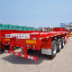 (Spot Discount) China 3/Tri Axles 60 Tons 20/40 Foot FT Container Shipping Flat Deck High Bed Platform Triaxle Flatbed Truck Semi Trailer for Sale Price