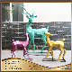 Hot Sale Metal Garden Stainless Steel Deer Statues Sculpture for City