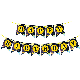  Happy Birthday Letter Party Happy Birthday String Flag Decoration Banner Puller