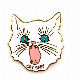  Free Sample Custom Cute Cat Metal Fashion Enamel Lapel Pin