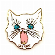 Free Sample Custom Cute Cat Metal Fashion Enamel Lapel Pin