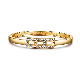 New Design High Quality Wholesale Yellow Gold Plated 925 Sterling Silver Jewelry AAA CZ Bracelets Bangle