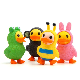  Soft Plastic Bath Toys Safe Material for Kids Bath Duck Animals