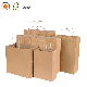 Square Bottom Biodegradable Paper Gift Shopping Bag Brown Kraft Paper Bag