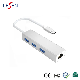 High Quality USB-C USB 3.1 Type C to USB RJ45 Ethernet LAN Adapter Hub Cable for Computer