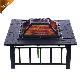 Outdoor Corten Steel Modern Design Rusty Garden Heater BBQ Fire Pits