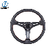 for Truck Racing Sport Leather 330mm/350mm Durable Car Steering Wheel with Factory Price