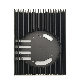 Mwon High Precision Aluminum Alloy Extrusion Heat Sink with Anodized Black manufacturer