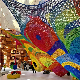  New Design Colorful Indoor Playground Kids Safety Climbing Rainbow Net Tree for Children