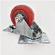 3inch 4inch 5inch Industry Barrow Wheels Double Bearing Red Plastic Wheel Caster