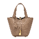 Wholesale Picotin Lock Chai Clemence Gold Hardware Brown Womens Bucket Handbag for Women