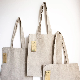 Sustainable Biodegradable Natural Fiber Fabric Cotton Recycled Linen Jute Hemp Tote Bag