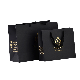  Printed Black Paper Packaging Luxury Shopping Gift Bag with Handle