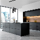 China Supplier High Gloss Luxury Gery Lacquer Kitchen Cabinet Units Set with Discrete LED Lighting