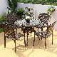  Cast Aluminum Table Chair Single Seat Sofa Set Design Outdoor Garden Furniture