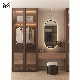 Custom Made Wood Walk-in Wardrobe Design Modern Bedroom Glass Door Walk in Closet