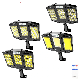 384LED 264COB Security Lights with Remote Control IP65 Waterproof Lamps 270° Wide Angle Flood Wall Lights with 3 Modes