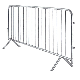 Hot Dipped Galvanized Metal Event Crowd Control Barrier