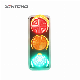 Three Color Warning Full Ball Signal LED Solar Mobile Countdown Traffic Light