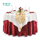 Luxury Hotel Banquet Wedding Party Solid Color and Jacquard Waterproof Washable Polyester Chair Cover Satin Round Rectangle Square Tablecloth