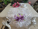  Flower Design Lily Embroidery with Polyester Table Cover
