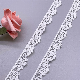 Nigerian Lace Fabric Silk Yards Chemical Embroidery White Milk Embroidery Lace Fabric Border Trim