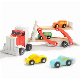 Wooden Toy Car Carrier for Kids,