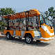  New Energy Electric Vehicle Tourist Closed Patrol 11 Seats AC System 72V Sightseeing Bus