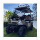 Yellow 2+2 Electric 4-Wheel Golf Cart, Electric Sightseeing Bus, Battery Driven Hunting Cart Manufacturer Direct Sales Golf Cart