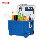 Woqi Food Beverage Cooler Cart Portable Insulated Metal Storage Cooler Box